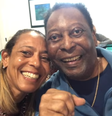 Flávia Arantes e Pelé  Foto: Reprodução/Instagram/@flavia.arantes.nascimento