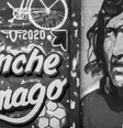 Mural com o rosto de Tomás 'Trinche' Carlovich  Foto: Instagram Club Central Córdoba de Rosario / BBC News Brasil