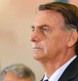Bolsonaro em ato público no dia 1º: tristeza flagrada por câmeras de fotógrados e cinegrafistas  Foto: Estevam Costa/Presidência da República