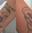 Naama, estúdio em Londres, diz que vai remover tatuagens inspiradas em Kanye West de graça.  Foto: Instagram/@naamastudios / Estadão