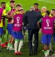 Tite faz a "dança do Pombo", comemorando gol de Richarlison na goleada do Brasil sobre a Coreia do Sul por 4 a 1  Foto: Rafael Ribeiro/CBF