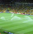 Estádio do Mineirão em Belo Horizonte/MG com irrigação automática em funcionamento.  Foto: Reprodução / Agroclique
