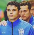 Thiago Silva fez um dos gols da vitória do Brasil por 2 a 1 sobre a Colômbia nas quartas de final do Mundial de 2014  Foto: Reprodução