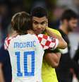 Casemiro durante derrota da Seleção pela Croácia   Foto: Annegret Hilse