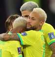 Neymar fez gol da seleção brasileira na prorrogação  Foto: EPA / Ansa - Brasil