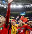 Seleção marroquina se tornou primeiro país da África a chegar às semifinais de uma Copa do Mundo neste sábado, ao derrotar Portugal  Foto: Getty Images / BBC News Brasil