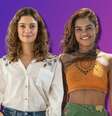 A protagonista de 'Todas as Flores', Maíra (Sophie Charlotte), e a personagem principal de 'Travessia', Brisa (Lucy Alves)  Foto: Divulgação/TV Globo