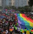 Parada LGBT em Copacabana, no Rio, no fim de novembro  Foto: Thiago Lara/Riotur