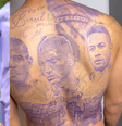 Richarlison faz tatuagem com rostos de Ronaldo, Neymar e frase de Pelé  Foto: Reprodução/Redes Sociais