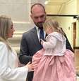 Eduardo Bolsonaro apareceu para a diplomação com a filha e a mulher  Foto: Karen Lemos 