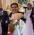 Casamento de Casimiro e Anna Beatriz tem aliança do Vasco e vestido de noiva romântico. Fotos!.  Foto: Reprodução, Instagram Stories @pedrocertezas @beltraogui @thaisbenites / Purepeople
