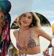 Biquíni boho, laranja e mais trends de moda praia: Sasha Meneghel inspira para o verão 2023 em fotos.  Foto: Divulgação, Água Doce Praia / Purepeople