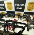 Arsenal encontrado com empresário que plantou a bomba  Foto: Reprodução/Polícia Civil DF