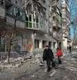 Destruição provocada por bombardeio russo em Kherson, sul da Ucrânia  Foto: EPA / Ansa - Brasil