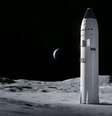 Veículo espacial Starship, da SpaceX  Foto: SpaceX