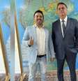 Jorge Chediak e Bolsonaro  Foto: Reprodução Twitter