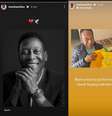 Lewis Hamilton homenageou Pelé com uma série de postagens   Foto: Reprodução / Grande Prêmio