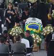 Velório do Rei Pelé durou cerca de 24 horas na Vila Belmiro, em Santos, no litoral de São Paulo.  Foto: Felipe Rau/Estadão / Estadão