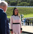 Ana Tereza Lyra Meirelles ao lado de Lula na posse   Foto: Geraldo Magela/Agência Senado / Elas no Tapete Vermelho