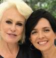 Nadia Bochi com a apresentadora Ana Maria Braga, quando era repórter do "Mais Você"  Foto: Reprodução Instagram