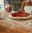Pizza de liquidificador de lombinho com alho-poró – Foto: Guia da Cozinha  Foto: Guia da Cozinha