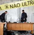Inspeção em áreas do Palácio do Planalto após destruição por terroristas   Foto: Ueslei Marcelino