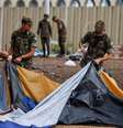 Homens do Exército desmontam acampamento bolsonarista em Brasília   Foto: Amanda Perobelli