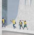 Apoiadores radicais de Jair Bolsonaro durante a invasão em Brasília  Foto: EPA / Ansa - Brasil