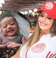 Viviane Araujo fez a alegria dos fãs nesta quarta-feira (11) ao compartilhar novas fotos do filho, Joaquim.  Foto: AGNews, Reprodução/Instagram / Purepeople