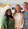 Daniela do Waguinho faz foto com as novas ministras Sônia Guajajara e Anielle Franco  Foto: Divulgação