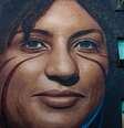 Mural de Marielle Franco em Roma tem altura de quatro andares  Foto: Ansa/ NPK Ufficio stampa / Ansa - Brasil