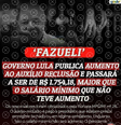 Print de postagem feita pelo parlamentar Carlos Jordy (PL-RJ). O texto diz: Fazueli. Governo Lula publica aumento ao auxílio reclusão e passará a ser de R$ 1754,18, maior que o salário mínimo que não teve aumento  Foto: Aos Fatos