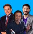 Borges, Poli e Costa: salário maior e mais prestígio fora da tela da Globo  Foto: Fotomontagem: Blog Sala de TV