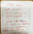 De acordo com a Polícia, bilhete foi escrito para atrair família  Foto: Divulgação/Polícia Civil