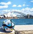 Oceaunz, bola oficial da Copa do Mundo Feminina 2023, tem design inspirado nas belezas naturais de Austrália e Nova Zelândia, países-sede da competição.  Foto: Divulgação/Fifa / Estadão