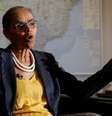 Imagem mostra Marina Silva em entrevista à AFP.  Foto: Imagem: ﻿Sergio Lima/AFP / Alma Preta