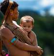 Crise no território yanomami ganhou notoriedade após visita de autoridades do novo governo brasileiro  Foto: Andressa Anholete/Getty Images / BBC News Brasil