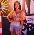 Aline Riscado no camarote Salvador  Foto: Thiago Duran - AgNews