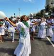 Caminhada em defesa da liberdade religiosa  Foto: Henrique Esteves / BBC News Brasil