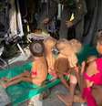 Crianças Yanomami resgatadas no domingo, dia 22, após denúncia de site  Foto: Weibe Tapeba/Sesai 