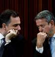 Rodrigo Pacheco (PSD-MG) e Arthur Lira (PP-AL) foram reeleitos para comandar Senado e Câmara  Foto: REUTERS/Ueslei Marcelino / BBC News Brasil