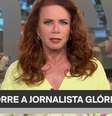 Leilane Neubarth se comove ao comentar a morte da colega Glória Maria  Foto: Reprodução/TV