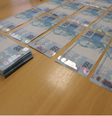 Cédulas falsas apreendidas pela PF no Rio de Janeiro  Foto: Divulgação/PF