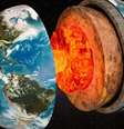 Ilustração do núcleo da Terra  Foto: Getty Images / BBC News Brasil