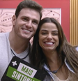 Gustavo e Key iniciaram o programa juntos na dinâmica das duplas  Foto: Reprodução / TV Globo