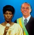 Glória Maria nos tempos do general Figueiredo no poder: uma relação sempre tensa  Foto: Reproduções