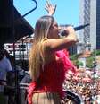 Lexa em megabloco no Rio de Janeiro, neste domingo, 5  Foto: AgNews 