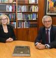 Ybáñez se encontrou com a presidente do STF, ministra Rosa Weber para falar sobre a democracia no Brasil  Foto: Reprodução/ Twitter: @IgnacioYbanez