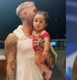 Gui Araújo posou com Cecília, filha de Karoline Lima e Éder Militão.  Foto: Reprodução, Twitter / Divulgação Shutterstock / Purepeople