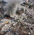Vista aérea de Hatay, na Turquia, após terremoto  Foto: EPA / Ansa - Brasil